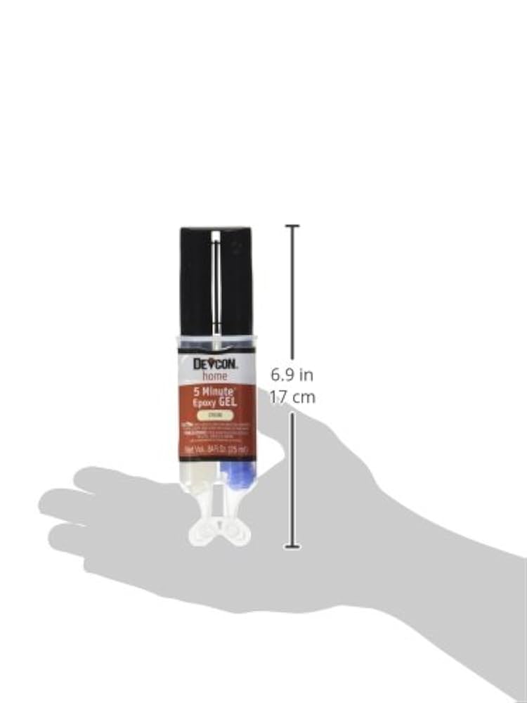 Devcon 21045 5 minute gel epoxy cream colored 25 milliliter
